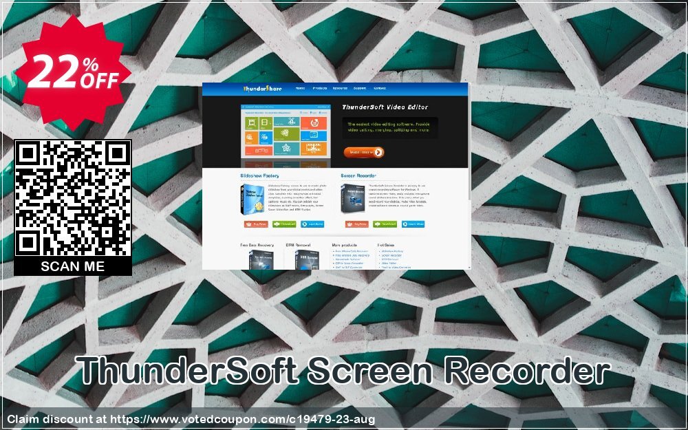 ThunderSoft Screen Recorder Coupon Code May 2024, 22% OFF - VotedCoupon