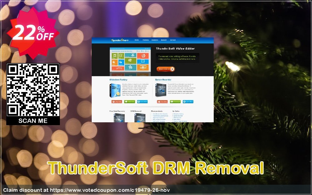 ThunderSoft DRM Removal Coupon, discount ThunderSoft Coupon (19479). Promotion: Discount from ThunderSoft (19479)