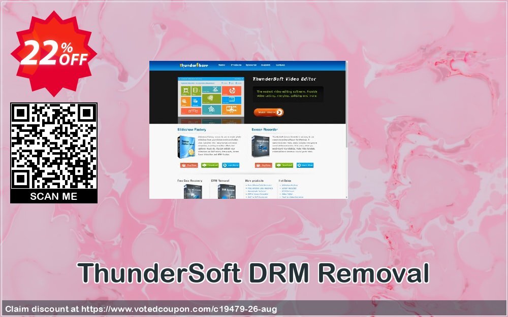 ThunderSoft DRM Removal Coupon Code Apr 2024, 22% OFF - VotedCoupon