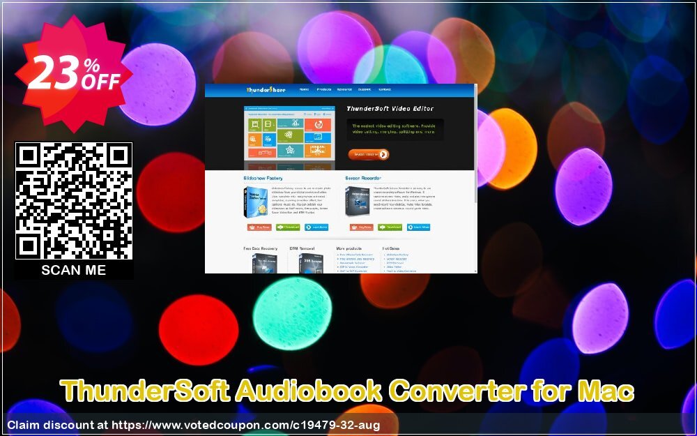 ThunderSoft Audiobook Converter for MAC Coupon Code May 2024, 23% OFF - VotedCoupon