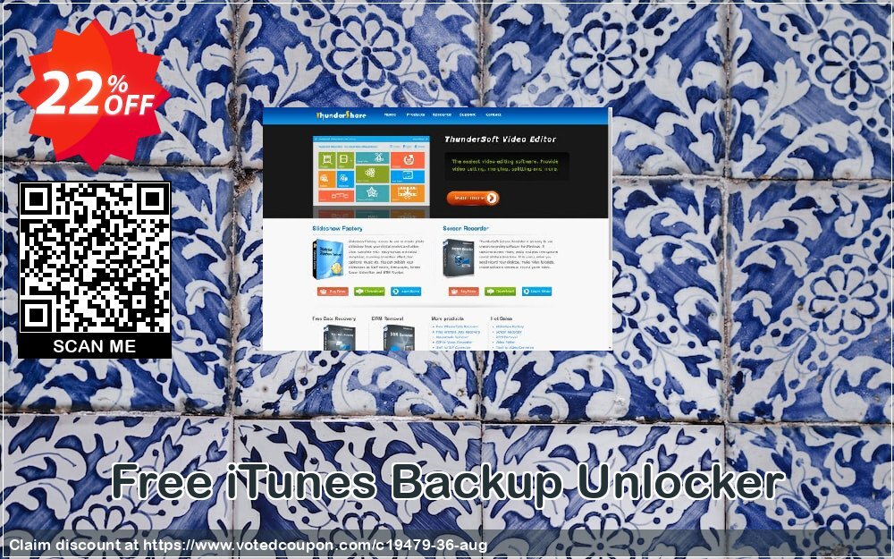 Free iTunes Backup Unlocker Coupon Code May 2024, 22% OFF - VotedCoupon