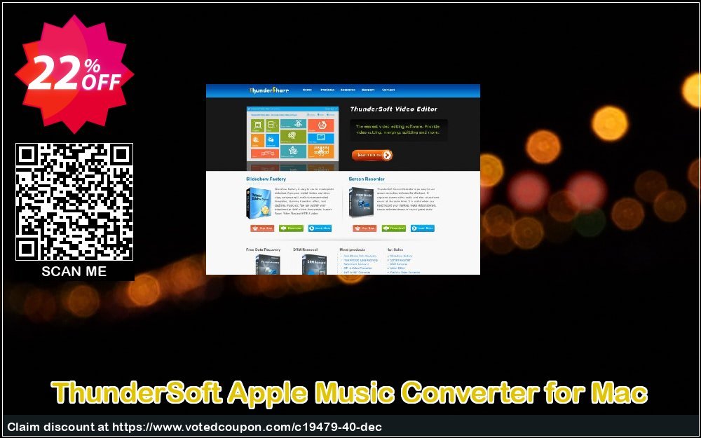 ThunderSoft Apple Music Converter for MAC Coupon, discount ThunderSoft Coupon (19479). Promotion: Discount from ThunderSoft (19479)
