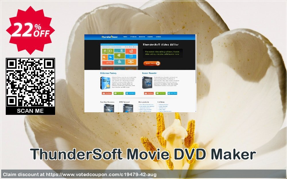 ThunderSoft Movie DVD Maker Coupon, discount ThunderSoft Coupon (19479). Promotion: Discount from ThunderSoft (19479)