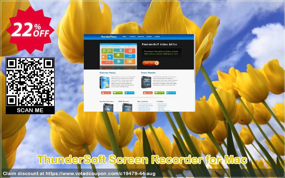 ThunderSoft Screen Recorder for MAC Coupon Code May 2024, 22% OFF - VotedCoupon