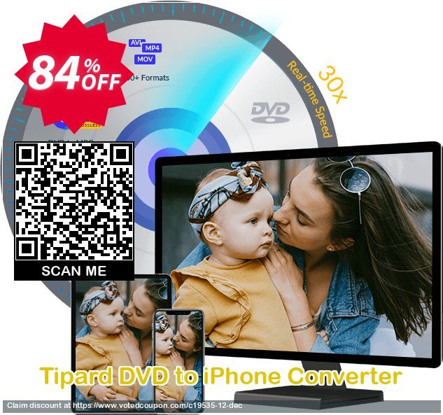 Tipard DVD to iPhone Converter Coupon Code Apr 2024, 84% OFF - VotedCoupon