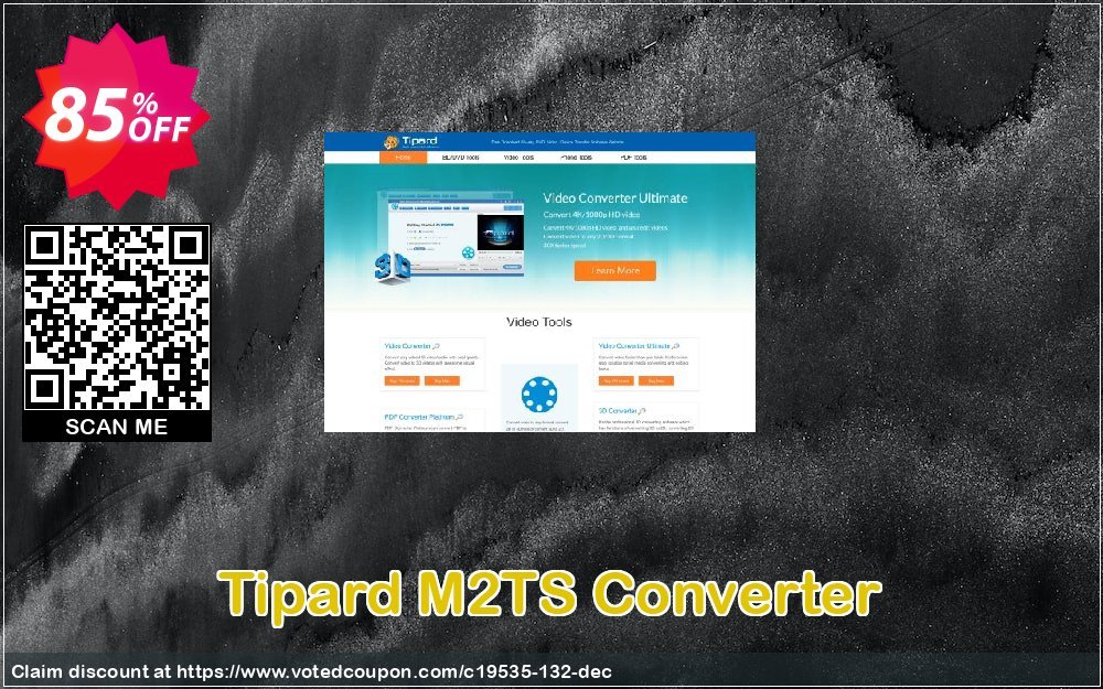 Tipard M2TS Converter Coupon, discount Tipard M2TS Converter excellent discounts code 2024. Promotion: 50OFF Tipard
