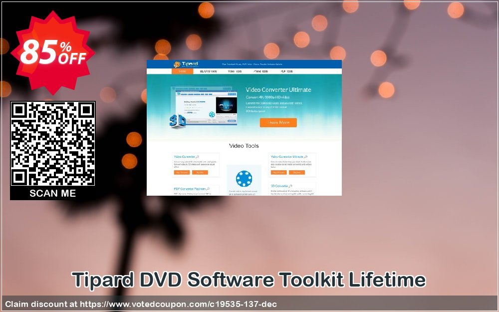Tipard DVD Software Toolkit Lifetime Coupon Code Apr 2024, 85% OFF - VotedCoupon