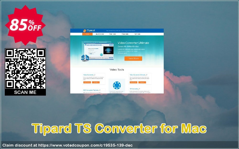 Tipard TS Converter for MAC Coupon, discount Tipard TS Converter for Mac best discounts code 2024. Promotion: 50OFF Tipard