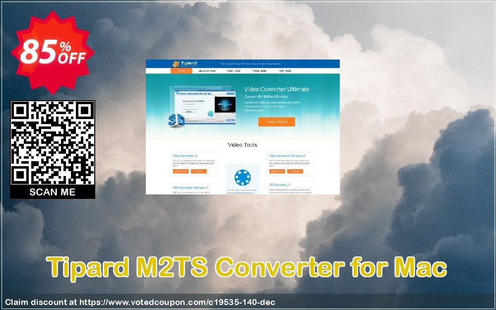 Tipard M2TS Converter for MAC Coupon, discount Tipard M2TS Converter for Mac big promotions code 2024. Promotion: 50OFF Tipard