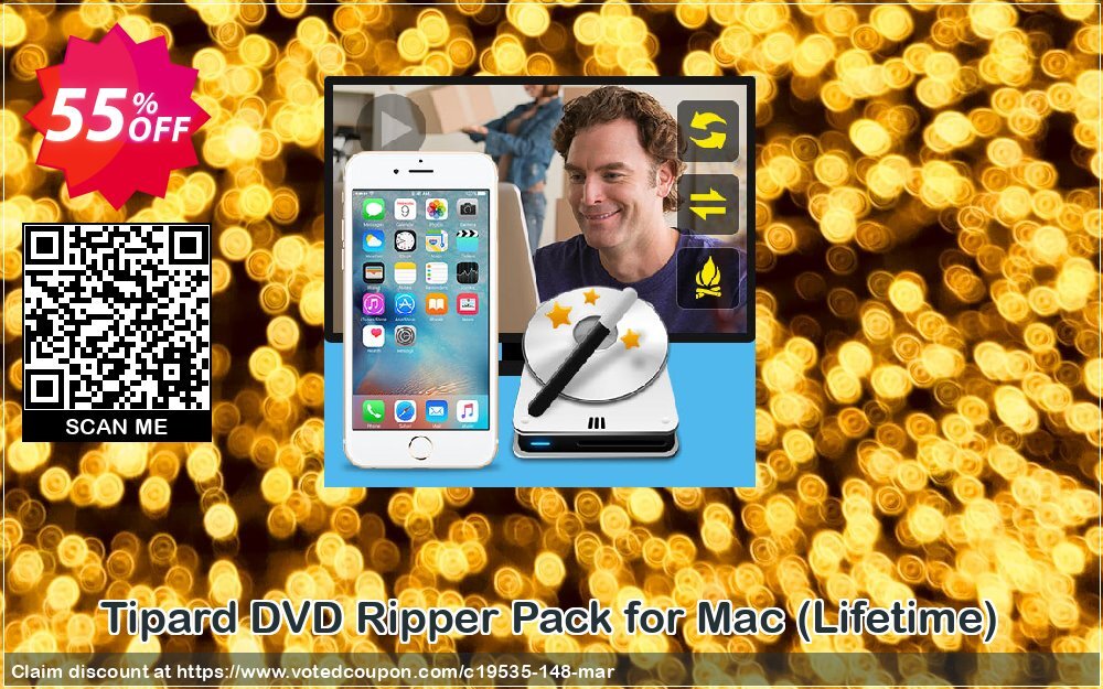 Tipard DVD Ripper Pack for MAC, Lifetime  Coupon, discount 55% OFF Tipard DVD Ripper Pack for Mac (1 year), verified. Promotion: Formidable discount code of Tipard DVD Ripper Pack for Mac (1 year), tested & approved