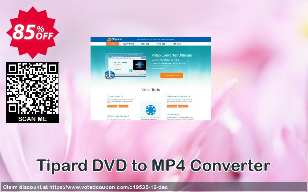 Tipard DVD to MP4 Converter Coupon, discount Tipard DVD to MP4 Converter dreaded deals code 2024. Promotion: 50OFF Tipard