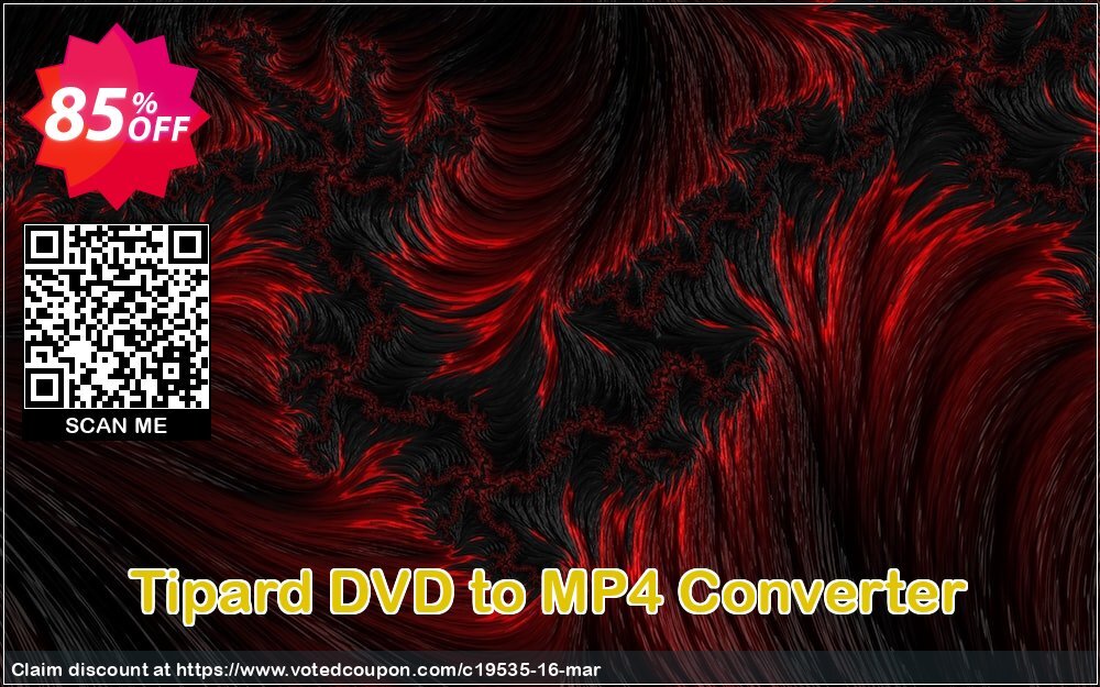 Tipard DVD to MP4 Converter Coupon, discount Tipard DVD to MP4 Converter dreaded deals code 2024. Promotion: 50OFF Tipard