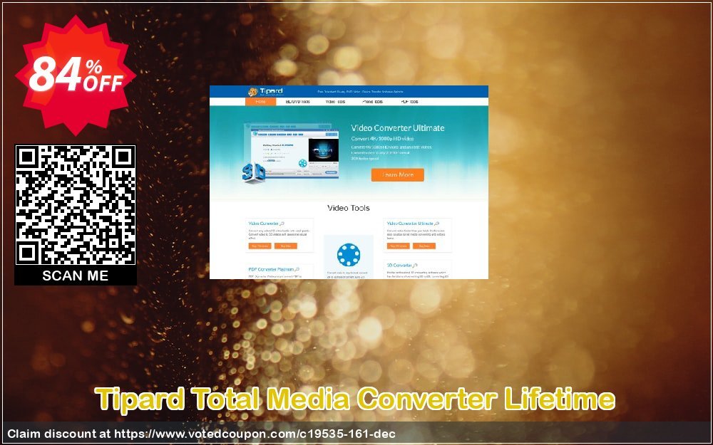 Tipard Total Media Converter Lifetime Coupon, discount Tipard Total Media Converter super promotions code 2024. Promotion: 50OFF Tipard