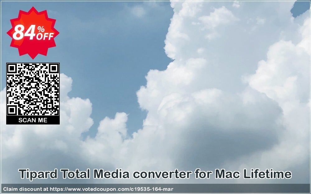 Tipard Total Media converter for MAC Lifetime Coupon, discount 50OFF Tipard. Promotion: 50OFF Tipard