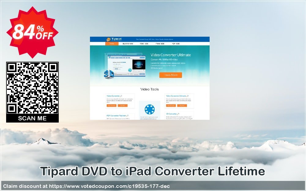 Tipard DVD to iPad Converter Lifetime Coupon, discount Tipard DVD to iPad Converter amazing promotions code 2023. Promotion: 50OFF Tipard