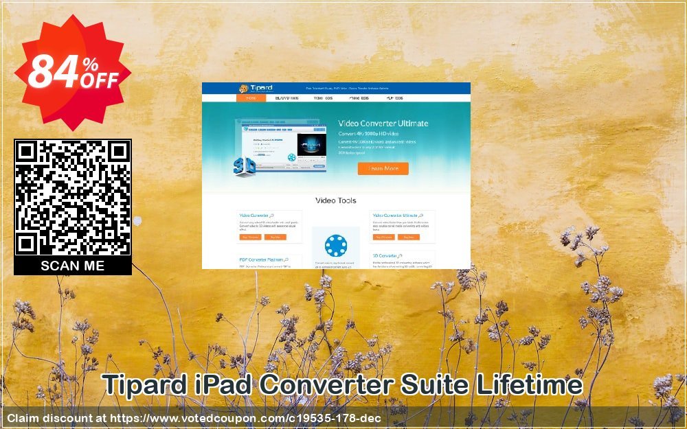 Tipard iPad Converter Suite Lifetime Coupon Code Apr 2024, 84% OFF - VotedCoupon