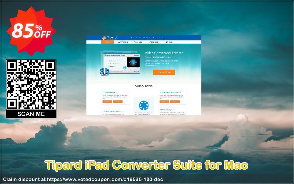 Tipard iPad Converter Suite for MAC Coupon Code Apr 2024, 85% OFF - VotedCoupon