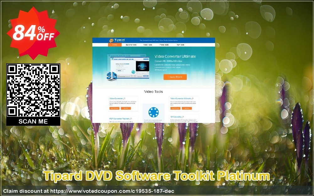 Tipard DVD Software Toolkit Platinum Coupon, discount Tipard DVD Software Toolkit Platinum amazing promotions code 2024. Promotion: 50OFF Tipard