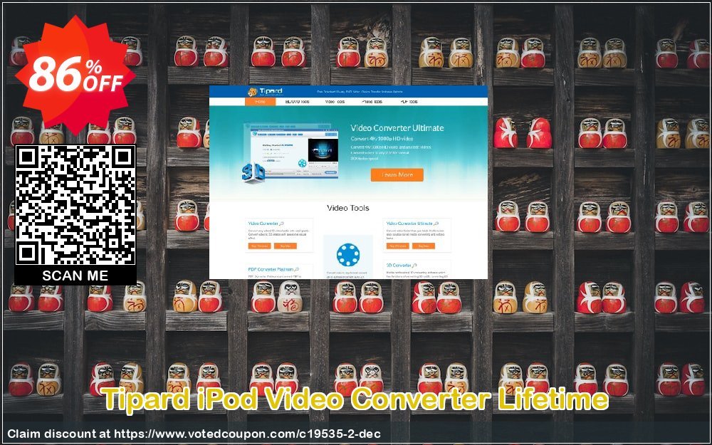 Tipard iPod Video Converter Lifetime Coupon Code Apr 2024, 86% OFF - VotedCoupon