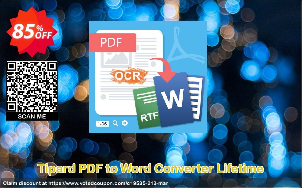 Tipard PDF to Word Converter Lifetime Coupon Code May 2024, 85% OFF - VotedCoupon