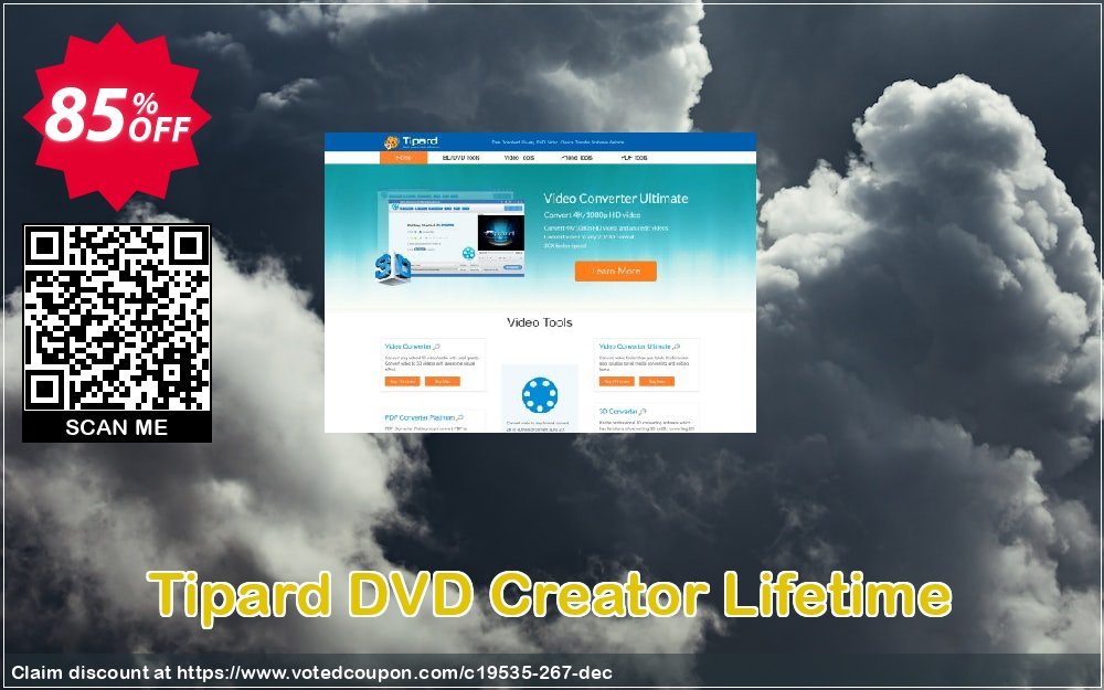 Tipard DVD Creator Lifetime Coupon, discount Tipard DVD Creator super promotions code 2023. Promotion: 50OFF Tipard