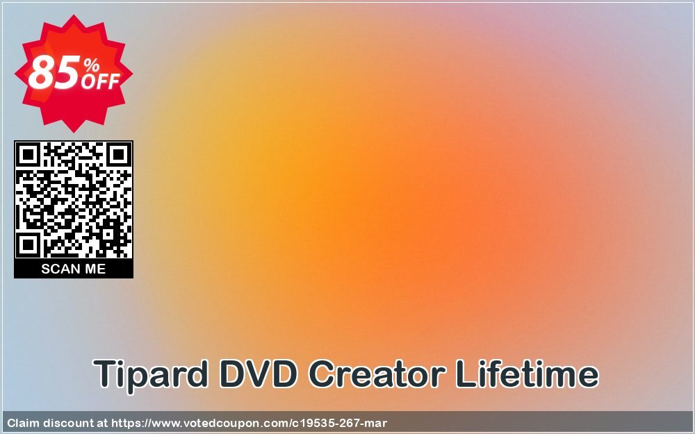 Tipard DVD Creator Lifetime Coupon, discount Tipard DVD Creator super promotions code 2024. Promotion: 50OFF Tipard