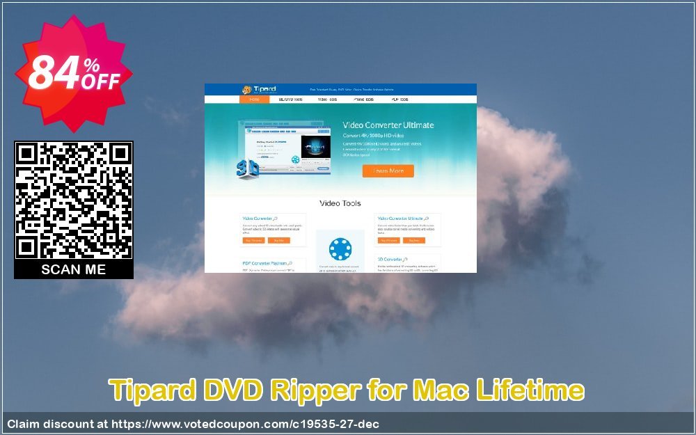 Tipard DVD Ripper for MAC Lifetime Coupon, discount Tipard DVD Ripper for Mac special discounts code 2023. Promotion: 50OFF Tipard
