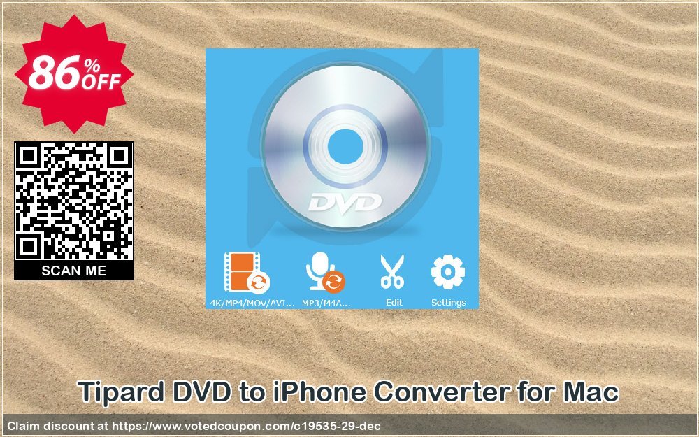 Tipard DVD to iPhone Converter for MAC Coupon Code May 2024, 86% OFF - VotedCoupon