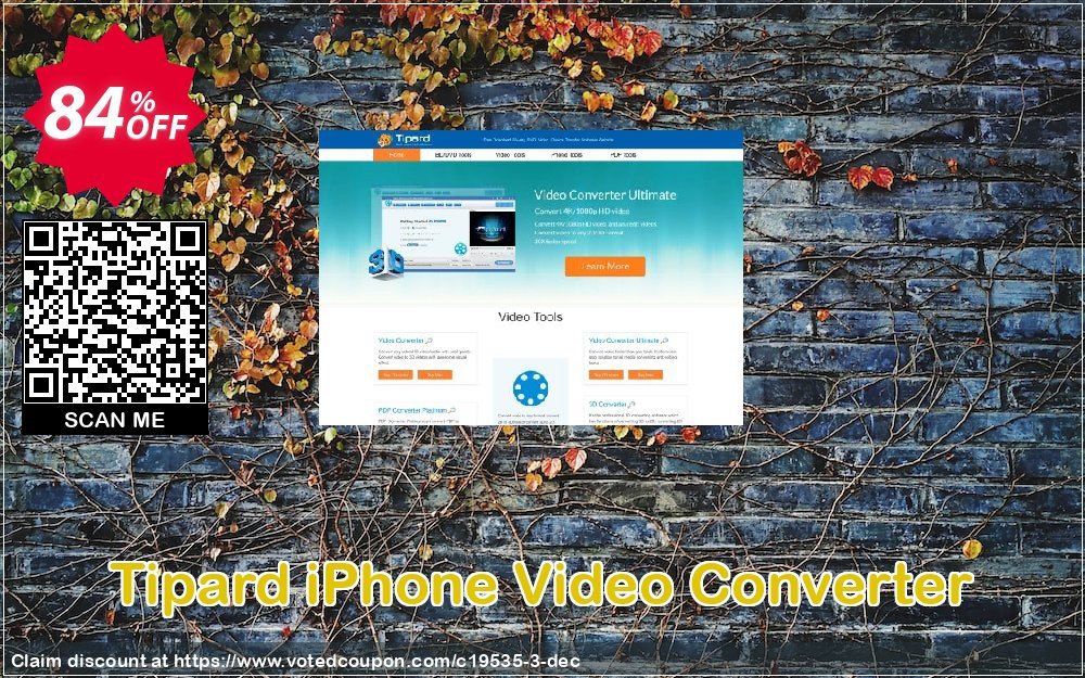 Tipard iPhone Video Converter Coupon Code Apr 2024, 84% OFF - VotedCoupon