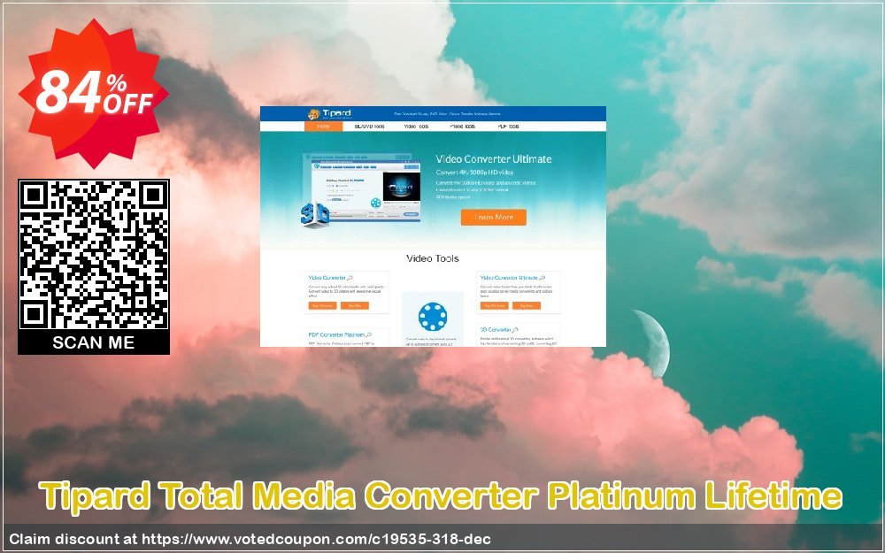 Tipard Total Media Converter Platinum Lifetime Coupon, discount Tipard Total Media Converter Platinum stunning discounts code 2023. Promotion: 50OFF Tipard