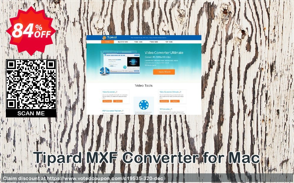 Tipard MXF Converter for MAC Coupon, discount Tipard MXF Converter for Mac awful promo code 2024. Promotion: 50OFF Tipard