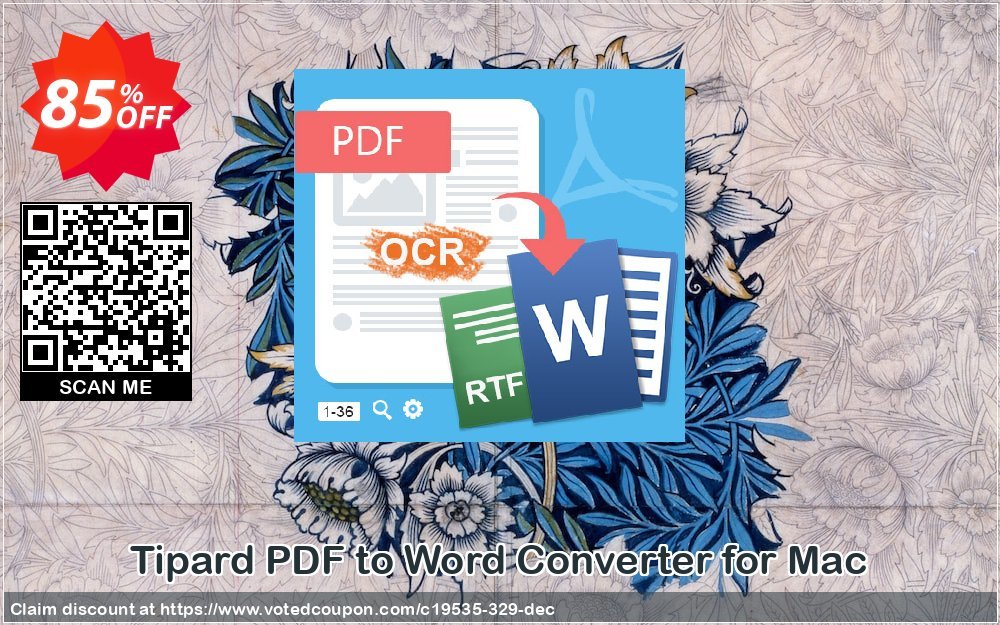 Tipard PDF to Word Converter for MAC Coupon Code Jun 2024, 85% OFF - VotedCoupon