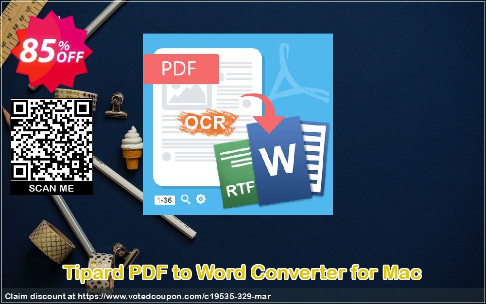 Tipard PDF to Word Converter for MAC Coupon, discount Tipard PDF Converter for Mac stirring offer code 2024. Promotion: 50OFF Tipard