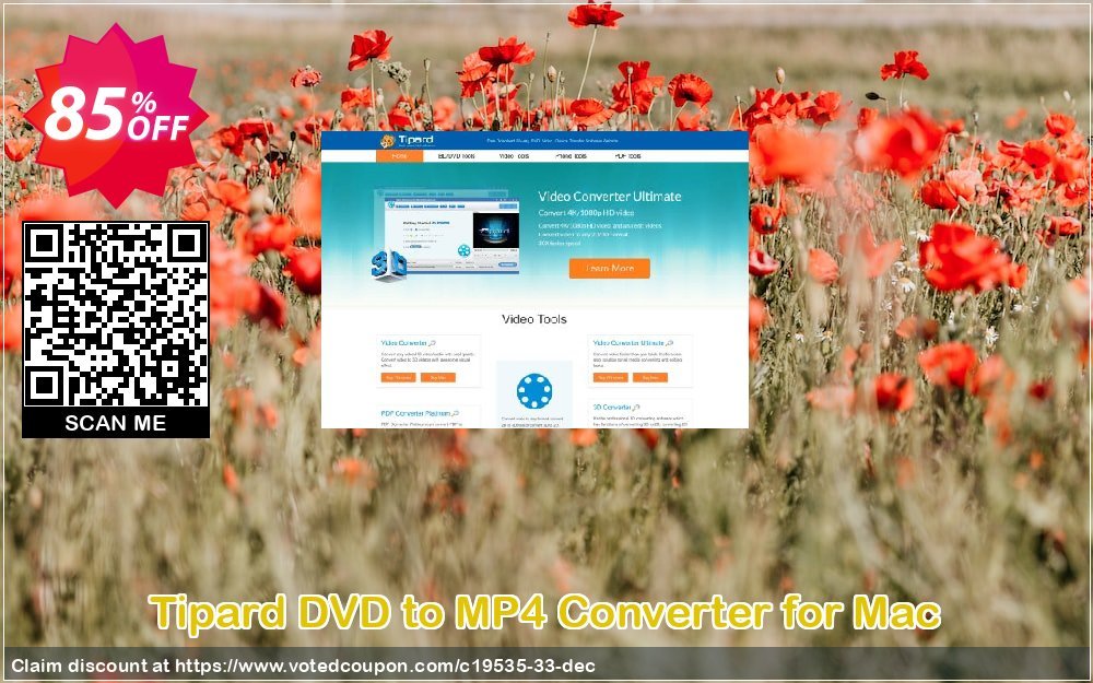 Tipard DVD to MP4 Converter for MAC Coupon Code Apr 2024, 85% OFF - VotedCoupon