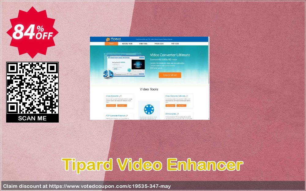 Tipard Video Enhancer Coupon, discount 50OFF Tipard. Promotion: 50OFF Tipard