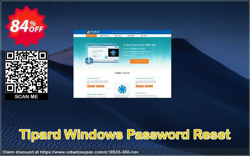 Tipard WINDOWS Password Reset Coupon Code Apr 2024, 84% OFF - VotedCoupon