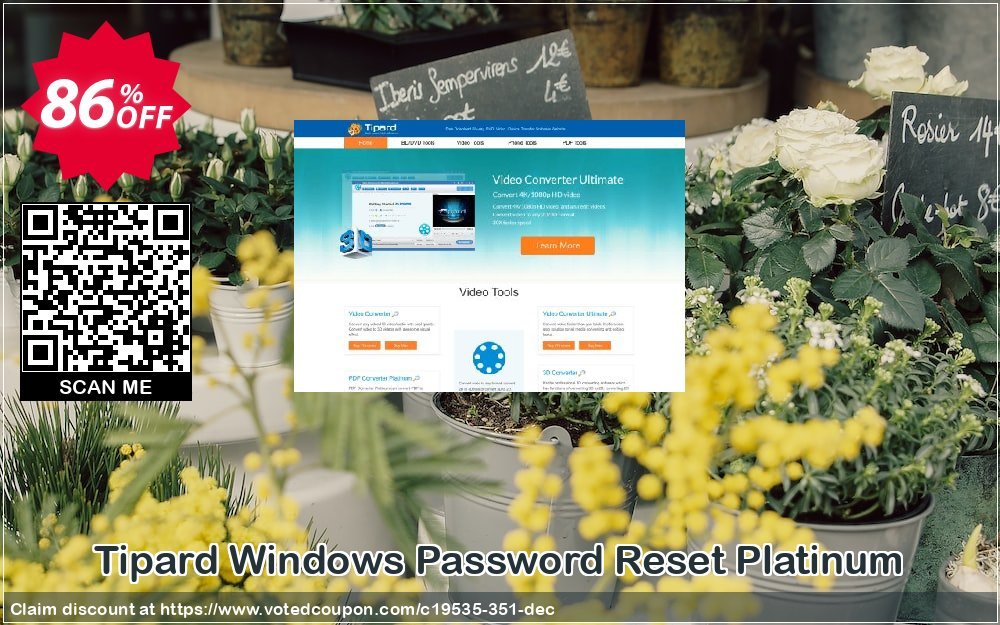 Tipard WINDOWS Password Reset Platinum Coupon, discount 50OFF Tipard. Promotion: 50OFF Tipard
