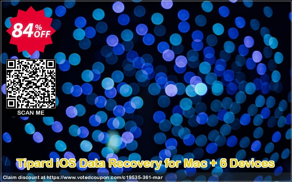 Tipard iOS Data Recovery for MAC + 6 Devices Coupon, discount 50OFF Tipard. Promotion: 50OFF Tipard