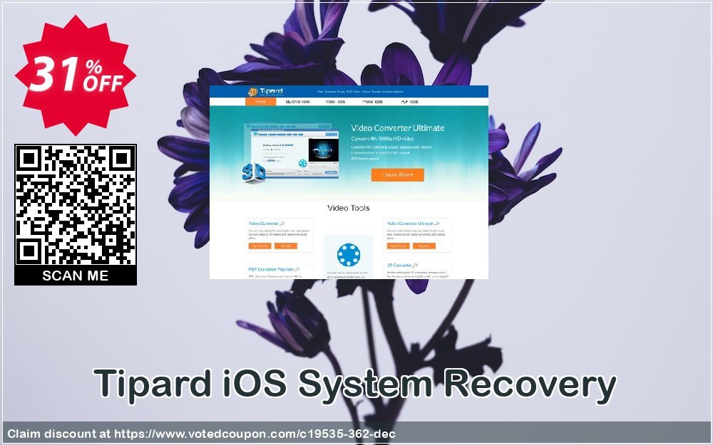 Tipard iOS System Recovery Coupon, discount 50OFF Tipard. Promotion: 50OFF Tipard