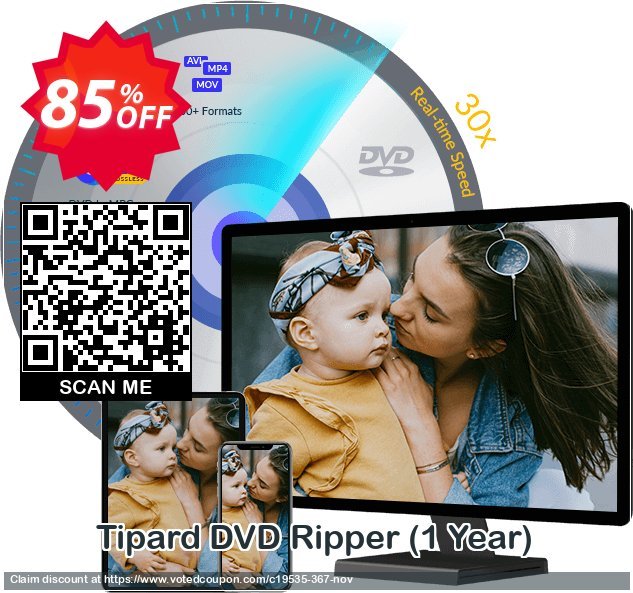 Tipard DVD Ripper, Yearly  Coupon, discount 84% OFF Tipard DVD Ripper (1 Year), verified. Promotion: Formidable discount code of Tipard DVD Ripper (1 Year), tested & approved