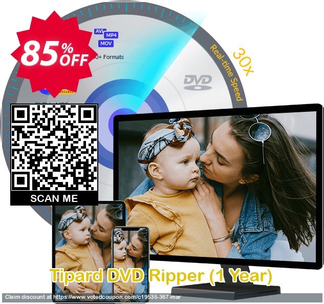 Tipard DVD Ripper, Yearly  Coupon Code Jun 2024, 85% OFF - VotedCoupon