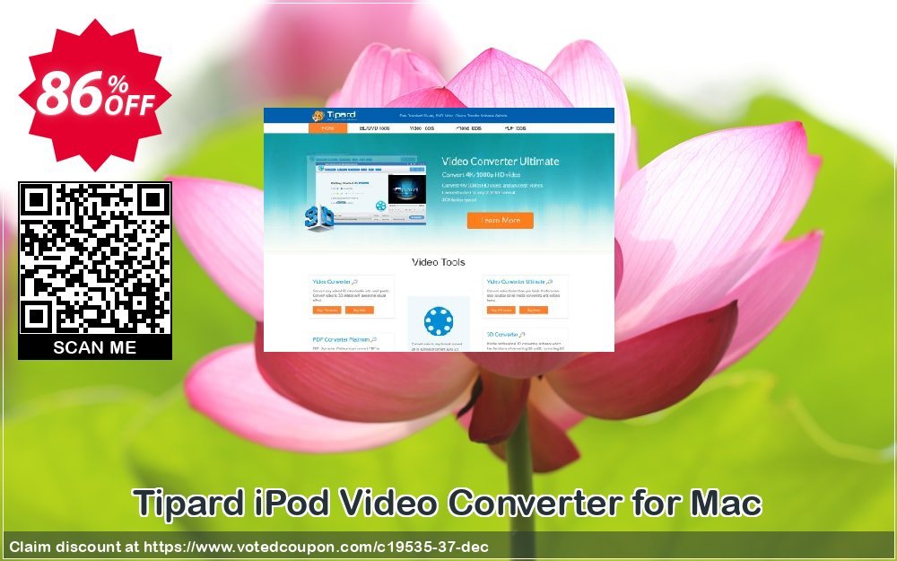 Tipard iPod Video Converter for MAC Coupon Code Apr 2024, 86% OFF - VotedCoupon