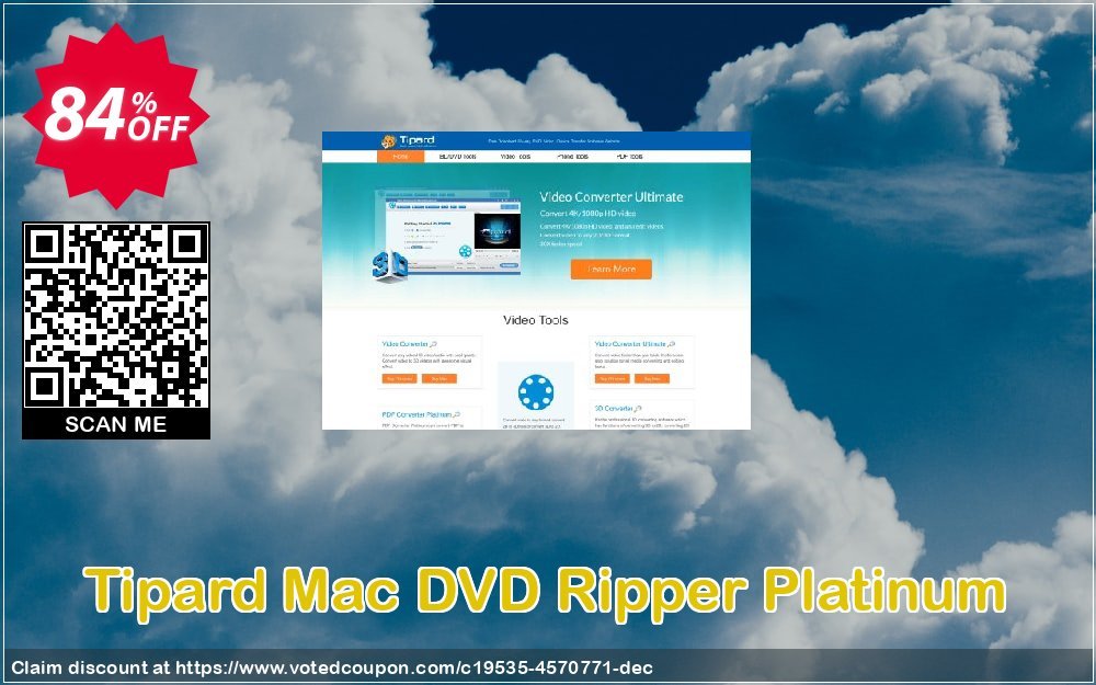 Tipard MAC DVD Ripper Platinum Coupon Code Apr 2024, 84% OFF - VotedCoupon