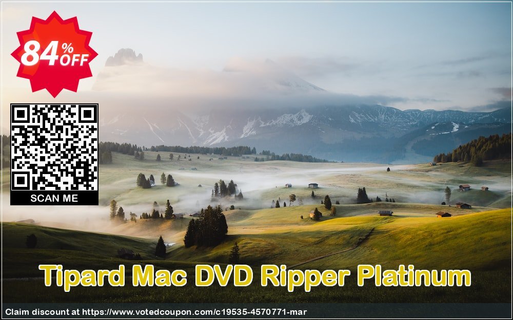 Tipard MAC DVD Ripper Platinum Coupon, discount Tipard Mac DVD Ripper Platinum fearsome discounts code 2024. Promotion: impressive discount code of Tipard Mac DVD Ripper Platinum 2024