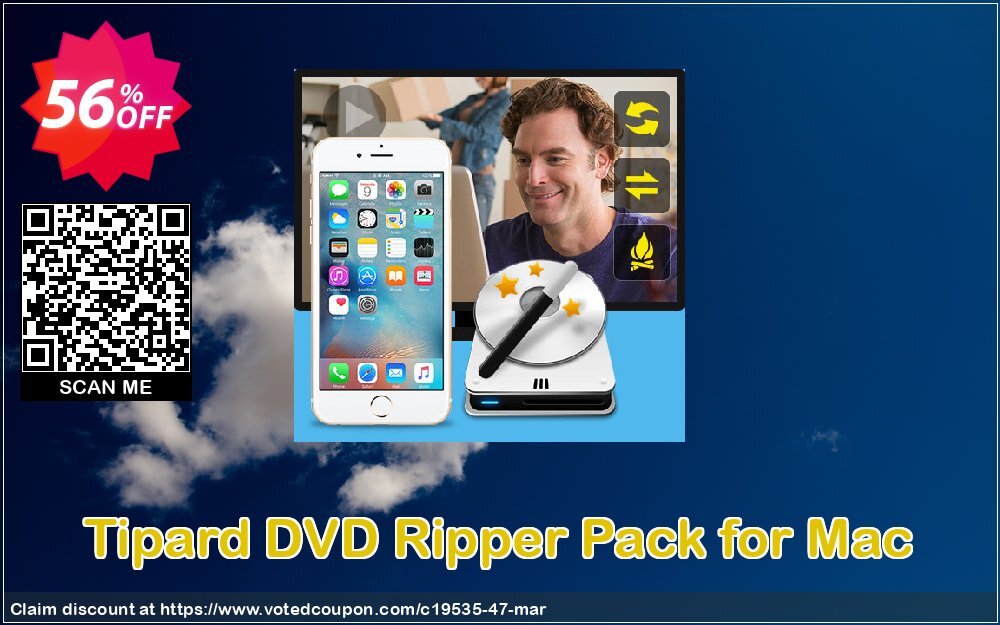 Tipard DVD Ripper Pack for MAC Coupon Code Apr 2024, 56% OFF - VotedCoupon