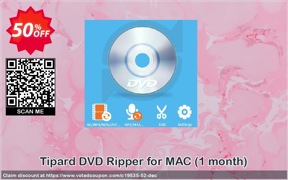 Tipard DVD Ripper for MAC, Monthly  Coupon Code Apr 2024, 50% OFF - VotedCoupon