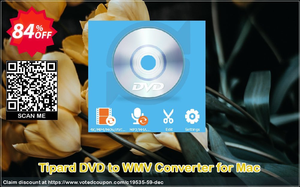 Tipard DVD to WMV Converter for MAC Coupon Code Apr 2024, 84% OFF - VotedCoupon