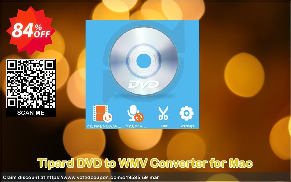 Tipard DVD to WMV Converter for MAC Coupon Code Apr 2024, 84% OFF - VotedCoupon