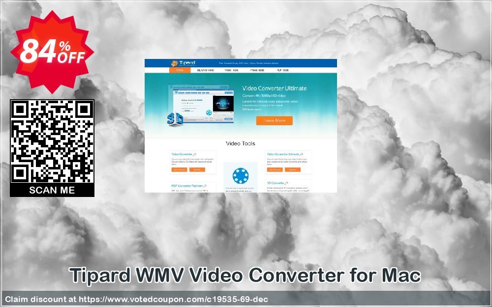 Tipard WMV Video Converter for MAC Coupon Code Apr 2024, 84% OFF - VotedCoupon