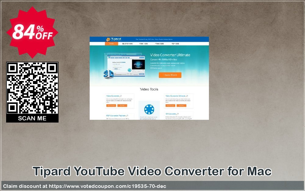 Tipard YouTube Video Converter for MAC Coupon Code Jun 2024, 84% OFF - VotedCoupon